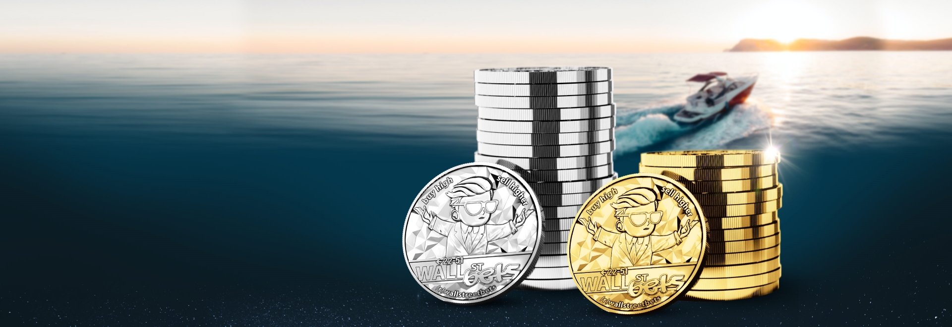 Privately minted coins from Bobby Gray's early honest-money years